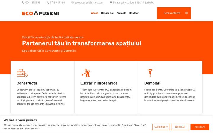 Screenshot von ecoapuseni.ro