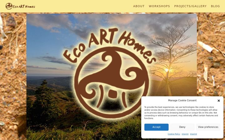 Ekrano kopija ecoarthomes.org