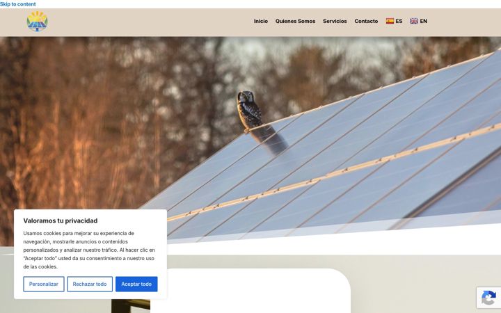 Screenshot of ecoasesorsolar.com