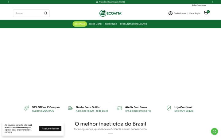 Screenshot of ecoatta.com.br