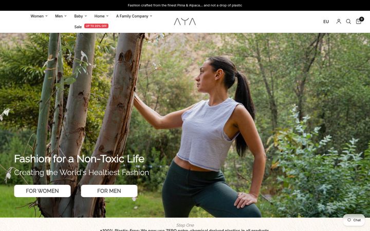 Screenshot of ecoaya.com