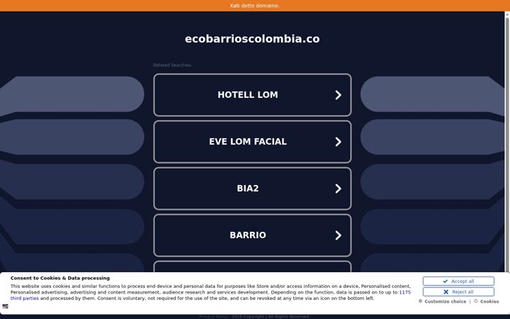 Screenshot του ecobarrioscolombia.co