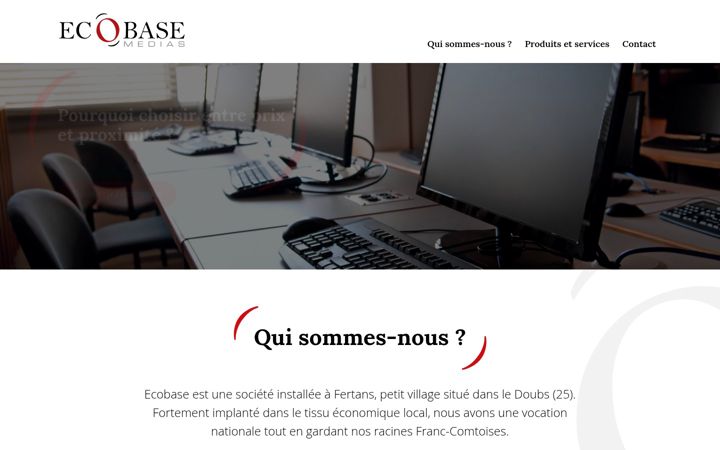 Screenshot of ecobase.fr