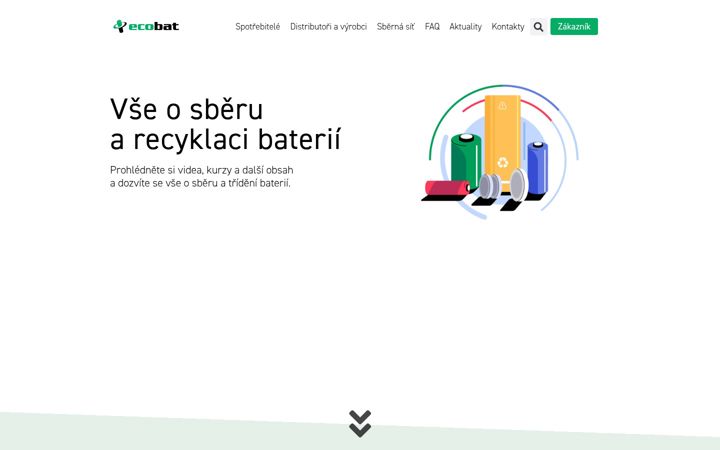 Snimka zaslona za ecobat.cz