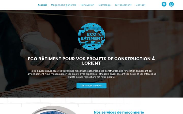 Screenshot of ecobatiments.fr