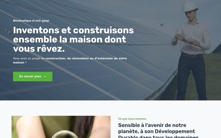 Screenshot of ecobatisseurs.fr