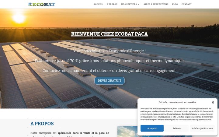 Screenshot of ecobatpaca.fr
