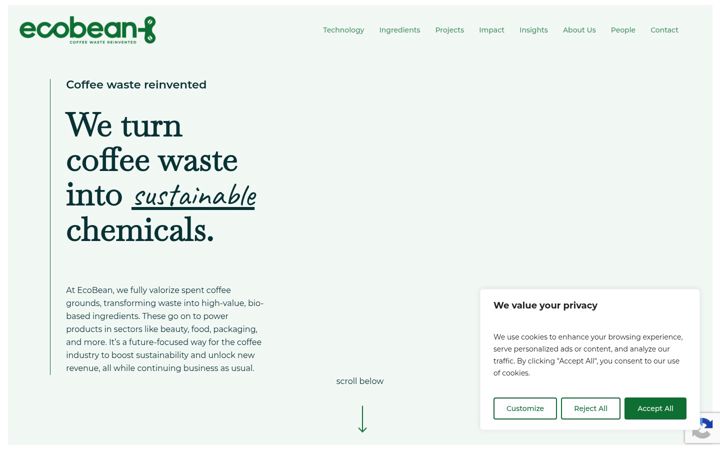 Screenshot of ecobean.pl