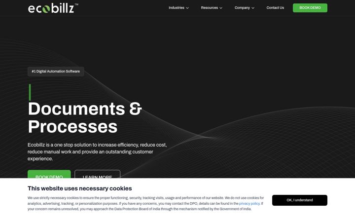 Screenshot of ecobillz.com