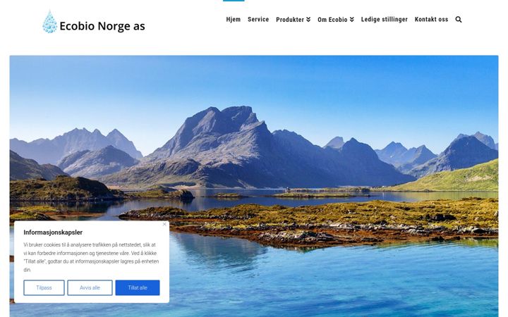 Screenshot of ecobio.no