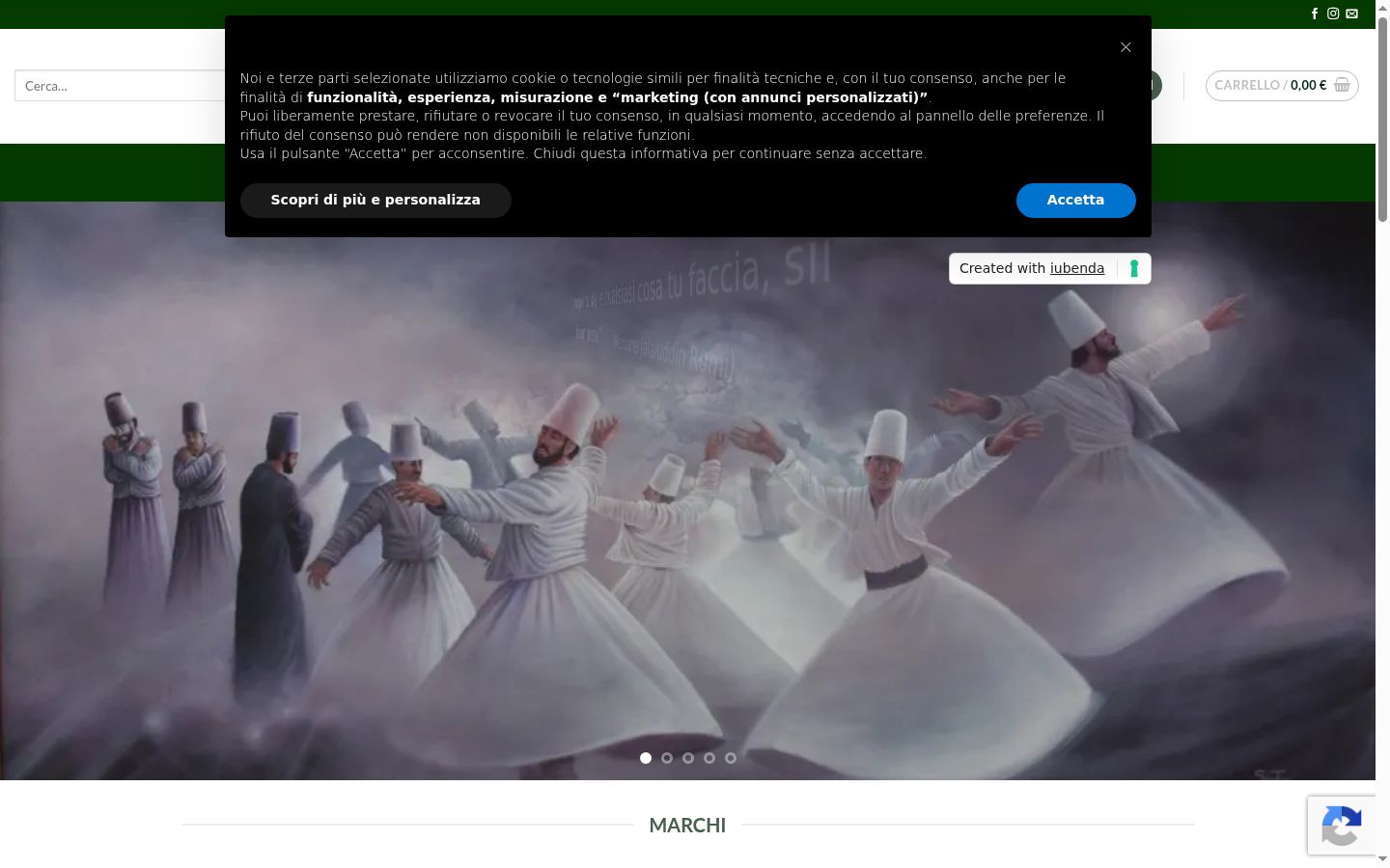 Screenshot tal-banner tal-kunsens muri qabel kwalunkwe interazzjoni