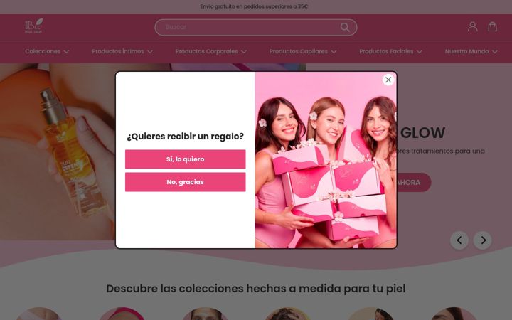 Skjermbilde av ecobioboutique.es