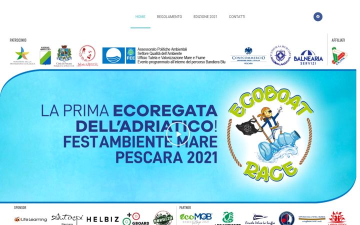 Screenshot ta' ecoboatrace.eu