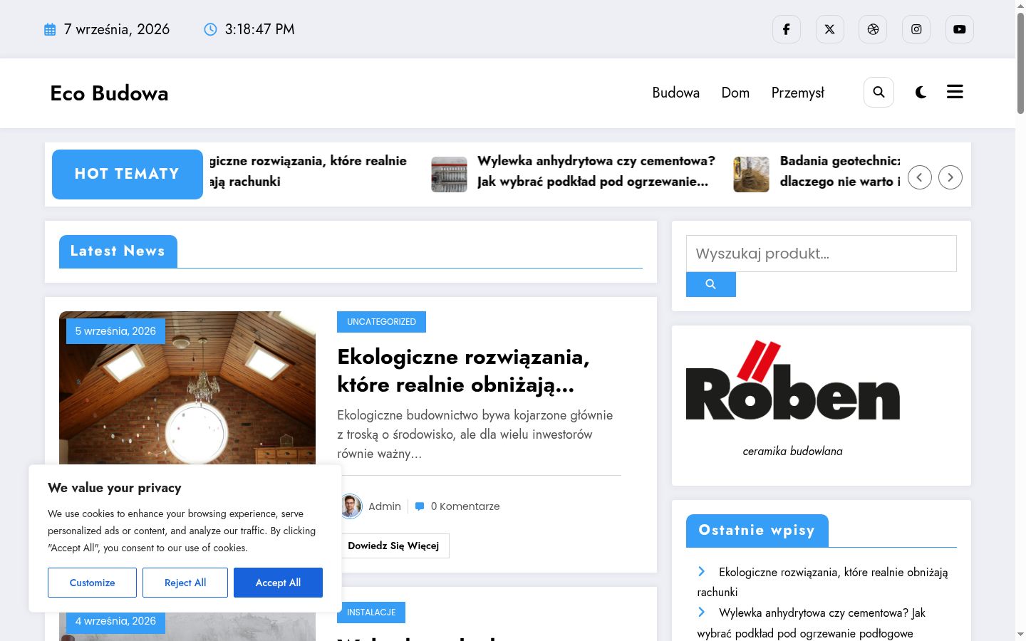 Kuvakaappaus suostumusbannerista, joka näytettiin ennen mitään vuorovaikutusta