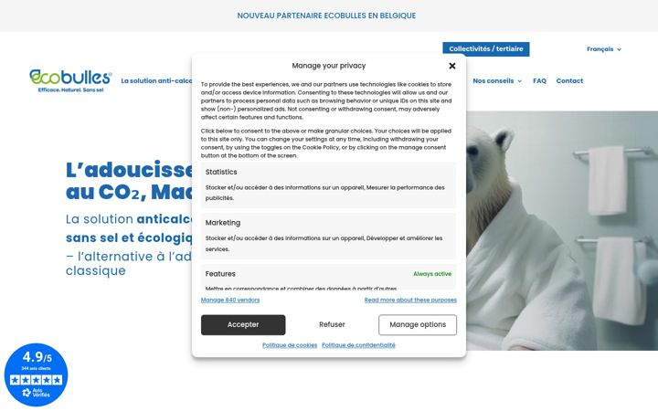 Screenshot of ecobulles.com