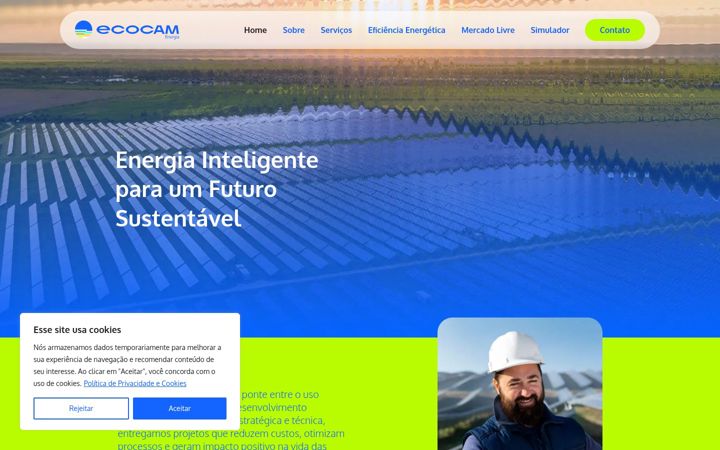 Screenshot of ecocam.com.br