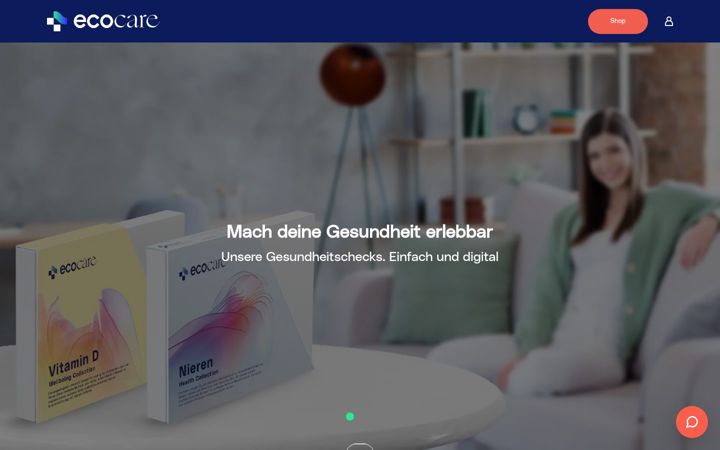 Screenshot of ecocare.de