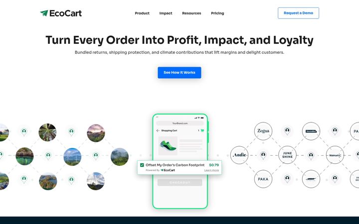 Screenshot of ecocart.io