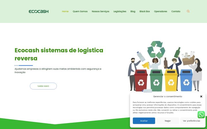 Screenshot of ecocash.com.br