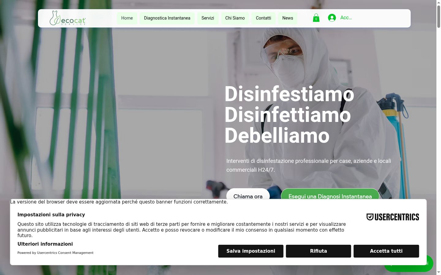 Snímka obrazovky banera súhlasu zobrazeného pred akoukoľvek interakciou