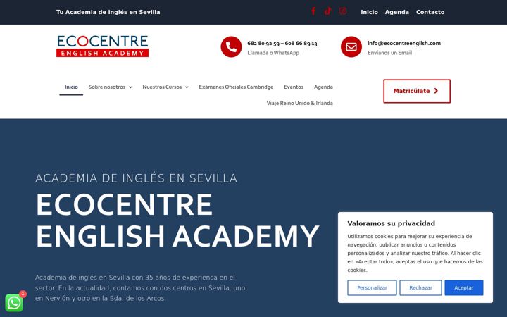 Screenshot of ecocentreenglish.com