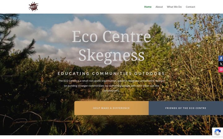 Screenshot of ecocentreskegness.org.uk