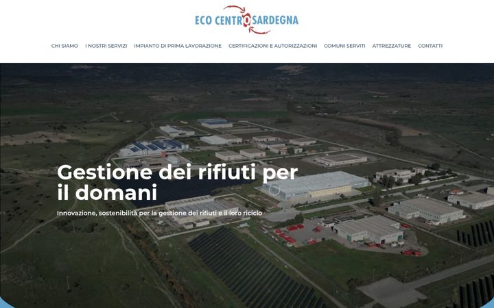 Screenshot of ecocentrosardegnasrl.it