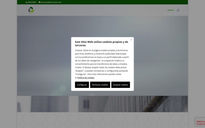 Screenshot of ecoceuta.com