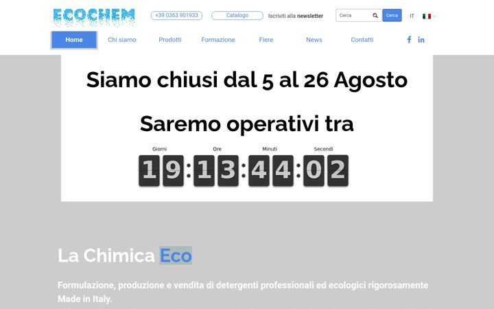 Screenshot of ecochem.it