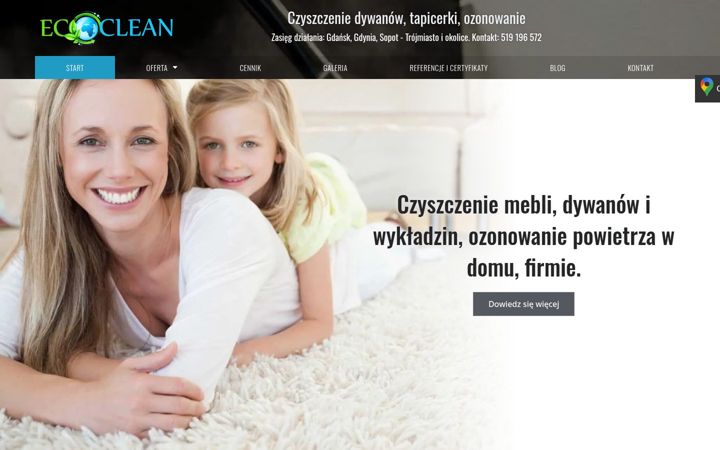Posnetek zaslona ecoclean-gdansk.pl