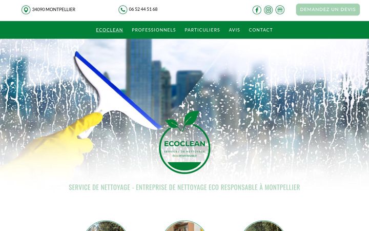 Screenshot of ecoclean-montpellier.fr