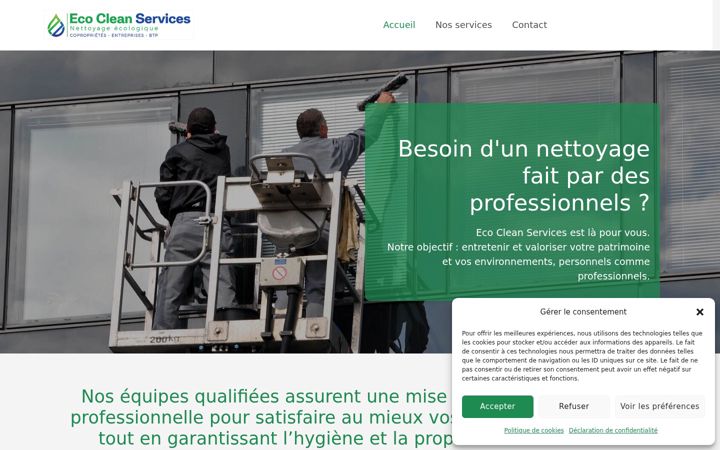 Screenshot of ecoclean-services.fr
