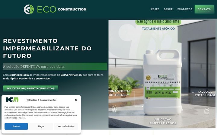 Screenshot of ecoconstruction.com.br