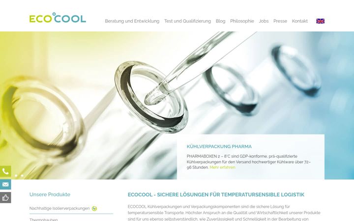 Screenshot of ecocool.de