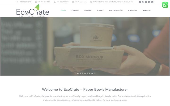 Screenshot του ecocrate.co