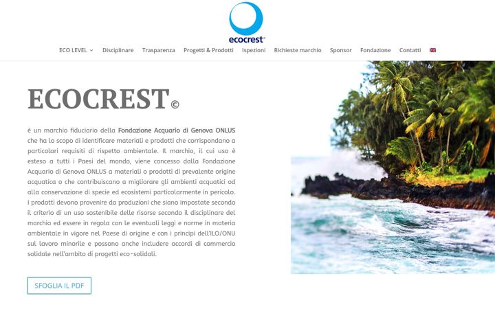 Ekrano kopija ecocrest.org