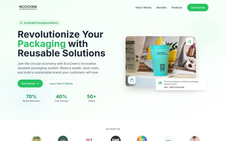 Screenshot of ecocrew.asia