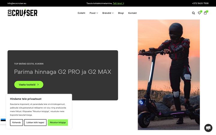 Screenshot of ecocruiser.eu