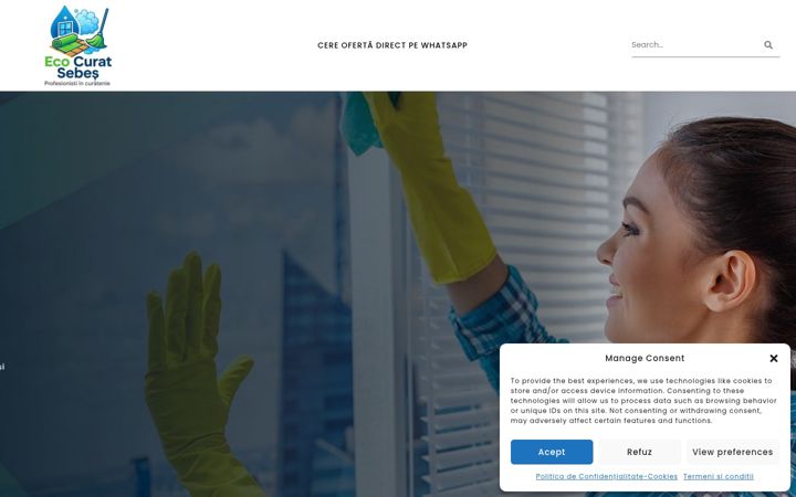 Screenshot of ecocurat.ro