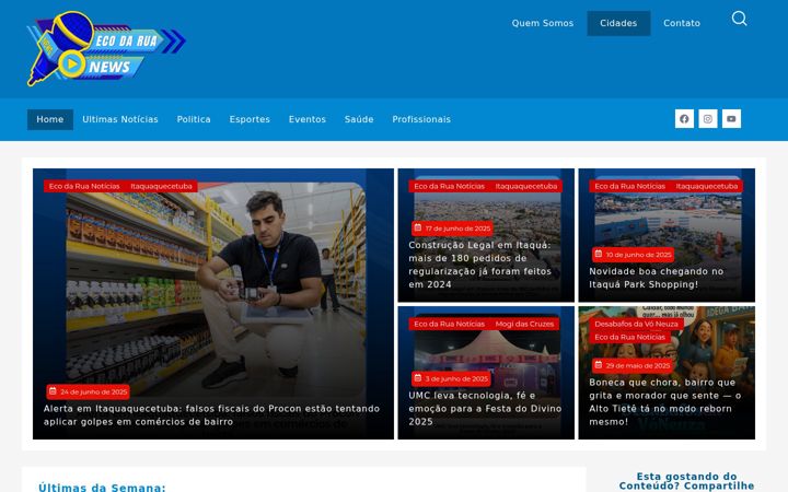 Screenshot of ecodarua.com.br