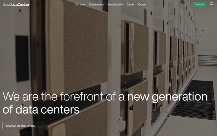 Screenshot of ecodatacenter.tech