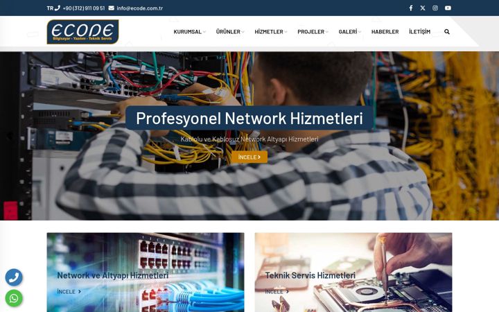 Screenshot of ecode.com.tr