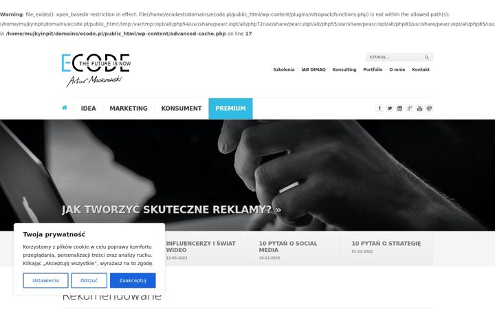 Kuvakaappaus sivustosta ecode.pl