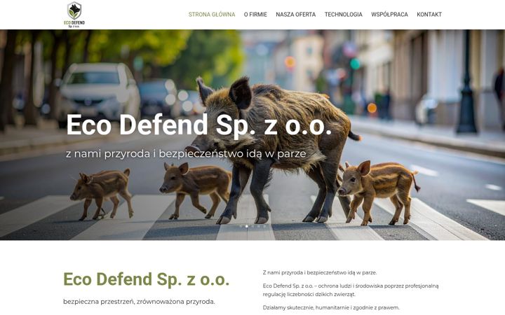 Kuvakaappaus sivustosta ecodefend.pl