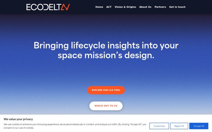 Screenshot of ecodeltav.com