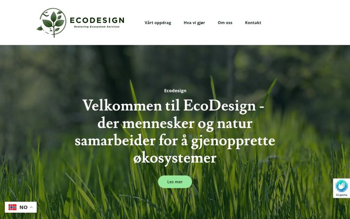 Screenshot of ecodesign.no