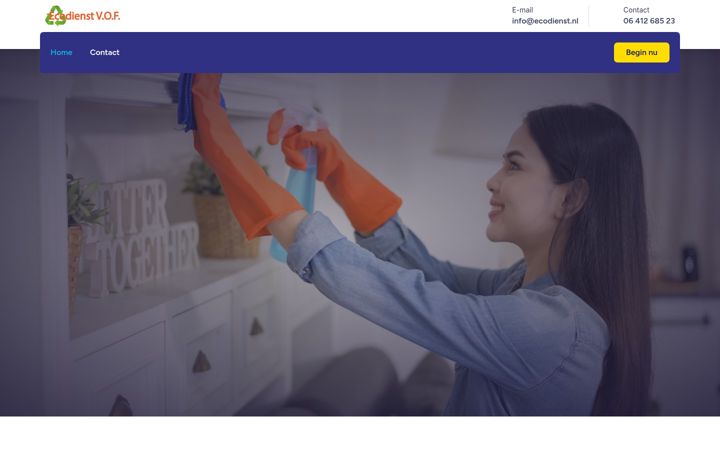 Screenshot of ecodienst.nl