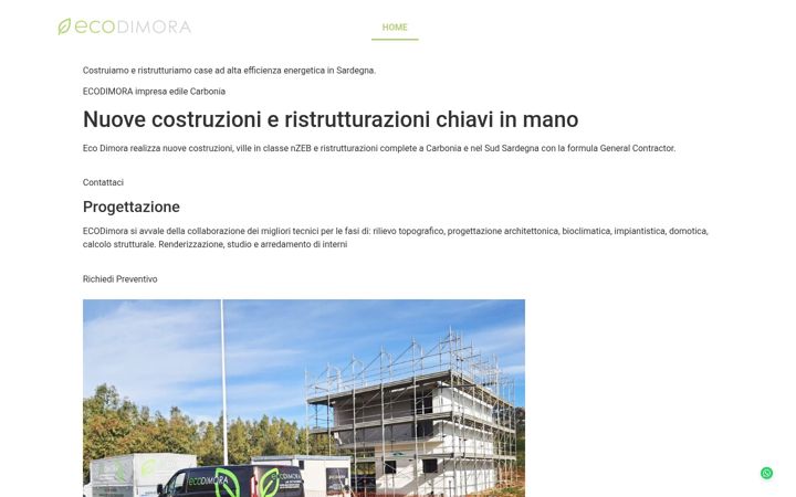 Screenshot of ecodimorasardegna.it