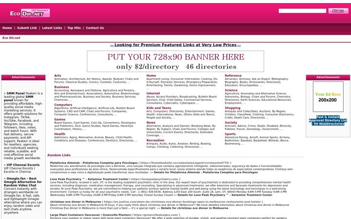 Screenshot of ecodir.net