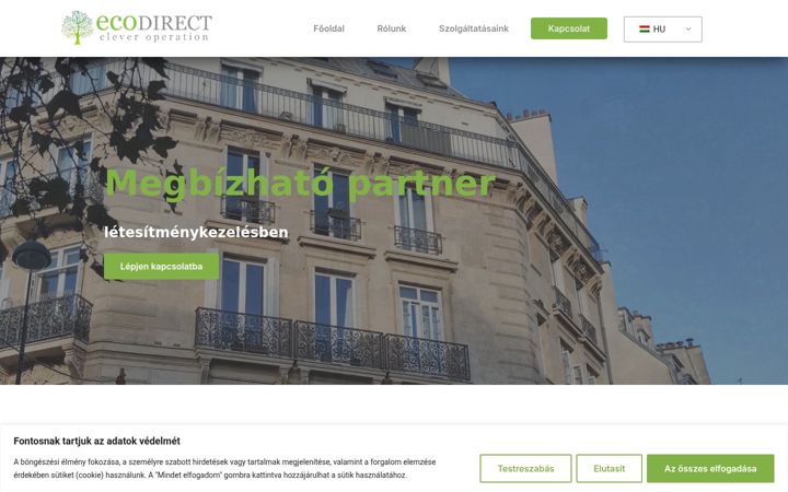 Screenshot of ecodirect.hu